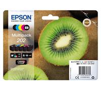 Epson lot de 5x d'origine Encre Cartouches 202 (Kiwi) Expression Premium XP 6000