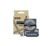 Epson – Ruban LabelWorks LK-6HWJ – 1 cassette – Rouleau 2,4 cm x 8 m – C53S672086