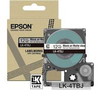 Epson Matte Tape - transparent mat / écriture noire 12 mm