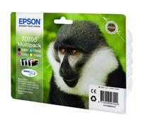 Epson Monkey Encre DURABrite Ultra multipack 4 couleurs Singe T0895, Noir, Cyan, Magenta, Jaune, 5,8 ml, 3,5 ml, 1 pièce(s), Multi pack C13T08954020