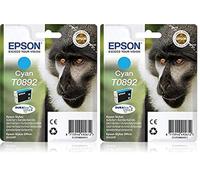 Epson Monkey Singlepack Cyan T0892 DURABrite Ultra Ink Cartouche d'encre d'origine Cyan Jet d'encre 141,8 mm 112 mm 30 mm (Lot de 2)