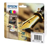 Epson Multipack 16XL (Stylo plume) - Pack de 4 cartouches d'encre haute capacité - noir, jaune, cyan, magenta