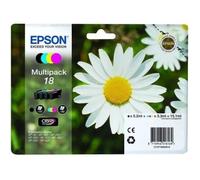 Epson Multipack 18 (Pâquerette) - Pack de 4 cartouches d'encre - noir, jaune, cyan, magenta