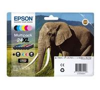EPSON Multipack 24 XL - Eléphant - Noir, jaune, cyan, magenta, magenta clair, cyan clair (C13T24384011)