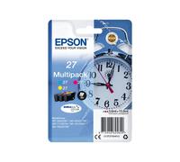 Epson Multipack 27 DURABrite Ultra Ink C,M,J (C13T27054012) - 3 Cartouches Couleur Standard 3,6ml, Rendement 300 Pages - WorkForce WF-7xxx