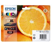 Epson Multipack 33XL Orange, Cartouches d'encre d'origine XL Haute capacité, 5 c