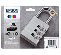 Epson Multipack 35XL Cadenas, Cartouches d'encre d'origine XL Haute capacité, 4 couleurs: Noir, Cyan, Magenta, Jaune, WF-4720DWF, WF-4725DWF, WF-4730DTWF, WF-4740DTWF