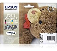 Epson multipack C13T06154010 4 colores (Etiqueta RF) - Cartouche d'encre pour imprimantes (Noir, Cyan, Magenta, Jaune, Jet d'Encre, 385 mm, 202 mm, 151 mm, 164 g)