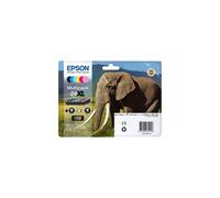 EPSON Multipack Eléphant24XL Encres Claria P HD N,C,M,J,Cc,Mc 55,7ml