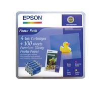 Epson Multipack - Noir, jaune, cyan, magenta - original - cartouche d'encre - pour Stylus Photo R240, R245, RX420, RX425, RX520