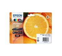 Epson Multipack Oranges 33 Claria Premium Ink 5 Couleurs, 2 Noir Pigmenté 6.4ml + 3 Couleur(s) Dye 4.5ml, pour Expression Premium XP-530 à XP-900