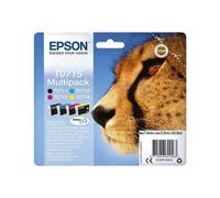 EPSON Multipack T0715 - Guépard - Noir, Cyan, Magenta, Jaune (C13T07154012)