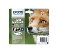 Epson T1285 Multipack (Renard) - Pack de 4 cartouches d'encre - noir, jaune, cyan, magenta (T1281, T1282, T1283, T1284)