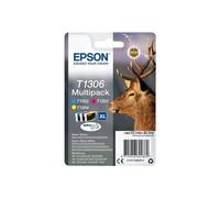 Epson Stag Multipack "Cerf" (T1306) - Encre DURABrite Ultra C, M, J (XL)