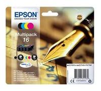 EPSON Multipack T1626 - Stylo Plume - Noir, Cyan, Magenta, Jaune (C13T16264012)