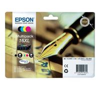 Epson N °16XL Cartouche d'Encre d'Origine Durabrite Ultra Multipack - Noir, Cyan, Magenta, Jaune