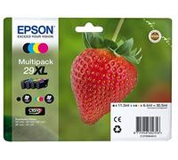 Epson N °29XL Cartouche d'Encre d'Origine Claria Home Multipack - Noir, Cyan, Magenta, Jaune