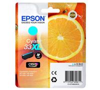 Epson Original T33XL Cartouche Cyan XL - rendement 650 pages - capacité 8.9ml
