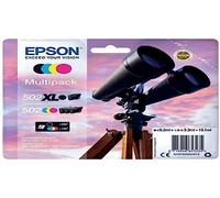 Epson Originale Cartouche d'encre, Noir et Multicolore, Lot de 4