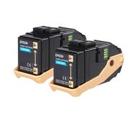 Epson Pack 2 Toners Cyan (2 x 7 500 p)
