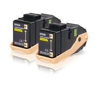 Epson Pack 2 Toners Jaune (2 x 7 500 p)