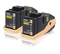 Epson Pack 2 toners jaune AL-C9300N (2 x 7 500 pages)
