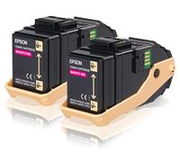 Epson - 0607 - Pack 2 toners magenta - produit d'origine - 7500 pages x 2 - C13S050607