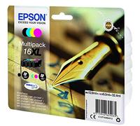 Epson Pack de 4 Cartouches d'encre d'origine 16XL Assortis Amazon Dash Replenishment est prêt