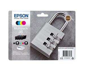 Epson Padlock Multipack 4-colours 35 DURABrite Ultra Ink, Rendement standard, Encre à pigments, 16,1 ml, 9,1 ml, 4 pièce(s), Multi pack C13T35864010