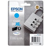 Epson Padlock Singlepack Cyan 35XL DURABrite Ultra Ink, Rendement élevé (XL), 20,3 ml, 1900 pages, 1 pièce(s) C13T35924010