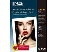 Epson Pap Mat Archival A3 (50f./189g), Mat, 189 g/m², A3, Blanc, 50 feuilles, SureColor SC-T7200D SureColor SC-T7200 SureColor SC-T5405 SureColor SC-T