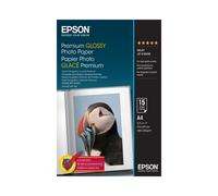 Epson Papier Photo Glossy Premium A4, 255 g/m², 15 Feuilles, Référence C13S042155, Compatible Imprimantes Epson SureColor/Expression/Stylus Photo