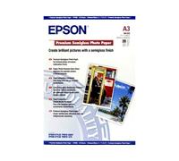 Epson Papier Photo Premium Semi-Glacé A3, 251 g/m², 20 feuilles, Finition Semi-Brillante, Réf. C13S041334, Compatible Stylus Photo et SureColor