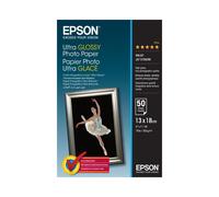 Epson Papier Photo Ultra Glossy 13x18cm, 300gsm, 50 Feuilles, Référence C13S041944, Compatibilité étendue Expression/EcoTank, Japon