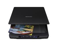 Epson Perfection V39 II Scanner Couleur à Plat pour Photos et Documents avec résolution Optique de 4800 dpi, numérisation vers Le Cloud, Alimentation USB et Couvercle Amovible Haute Hauteur