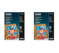 Epson Photo papier brillant A 4 20 feuilles 200 g, blanc, A4 (Lot de 2)