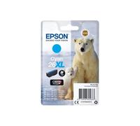 Epson Cartouche d'encre 26XL Polar Bear Cyan – Claria Premium, haut rendement, originale
