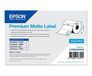 Epson Premium - Étiquettes en forme découpée - 265 étiquette(s) - 76 x 127 mm - C33S045535