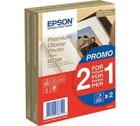 Epson Premium Glossy Photo Paper - 10x15cm - 2x 40 Feuilles