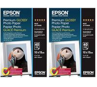 Epson Premium Glossy Photo Paper - Papier Photo Brillant 10 X 15 cm - 40 Feuilles