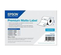 Epson Premium - Mat - adhésif permanent en acrylique - 102 x 76 mm 6280 étiquette(s) (4 rouleau(x) x 1570 Étiquettes en forme découpée - pour ColorWorks C7500, C7500G, CW-C6000Ae, CW-C6000Pe, TM-C7500