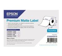 Epson Premium - Mat - Rouleau (10,2 cm x 35 m) 1 rouleau(x) papier continu pour étiquette - pour Epson TM-C3400-LT; ColorWorks CW-C4000E (BK), CW-C4000E (MK); TM C3400, C3400BK, C3500 G