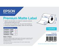 Epson Premium - Mat - adhésif permanent en acrylique - 102 x 76 mm 6280 étiquette(s) (4 rouleau(x) x 1570 Étiquettes en forme découpée - pour ColorWorks C7500, C7500G, CW-C6000Ae, CW-C6000Pe, TM-C7500