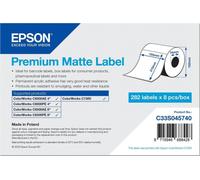Epson Premium Matte Label - Die-Cut Roll : 105mm x 210mm, 282 labels, auto-adhésif