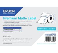 Epson Premium Matte Label - Die Cut Roll : 210mm x 297mm, 200 labels, auto-adhésif