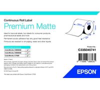 Epson – Étiquettes continues Premium Mat – adhésif permanent en acrylique – 10,2×60 m – 8 rouleaux