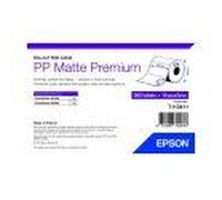 Epson Premium - Polypropylène (PP) - mat - adhésif permanent en acrylique - 102 x 76 mm 6570 étiquette(s) (18 rouleau(x) x 365) Étiquettes en forme découpée