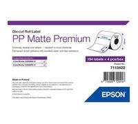 Epson Premium - Polypropylène (PP) - mat - adhésif permanent en acrylique - A4 (210 x 297 mm) 736 étiquette(s) (4 rouleau(x) x 184 boîte - Étiquettes en forme découpée G