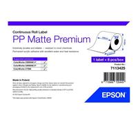 Epson Premium - Polypropylène (PP) - mat - adhésif permanent en acrylique - Rouleau (10,2 cm x 55 m) 8 rouleau(x) papier continu pour étiquette