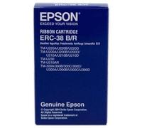 Epson Ruban de caisse C43S015376 ERC38BR 1,5 millions de caractères nylon noir/rouge